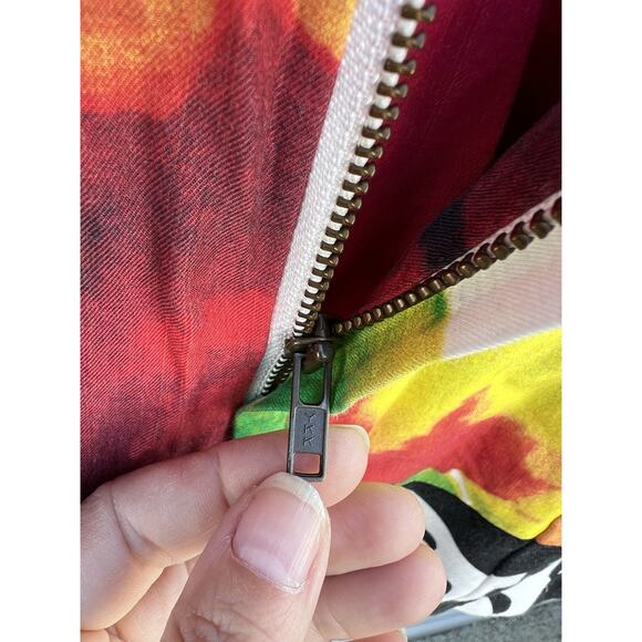 Nozomi Ishiguro Abstract multicolor Jacket Size LARGE 100% Cotton-37 inch Bust - Picture 9 of 13